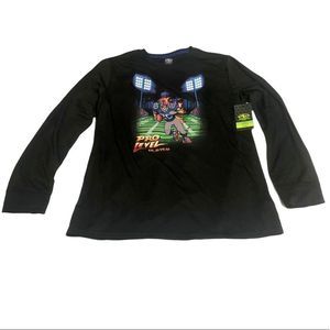 Moisture Wicking Football Graphic Tee XL 14-16